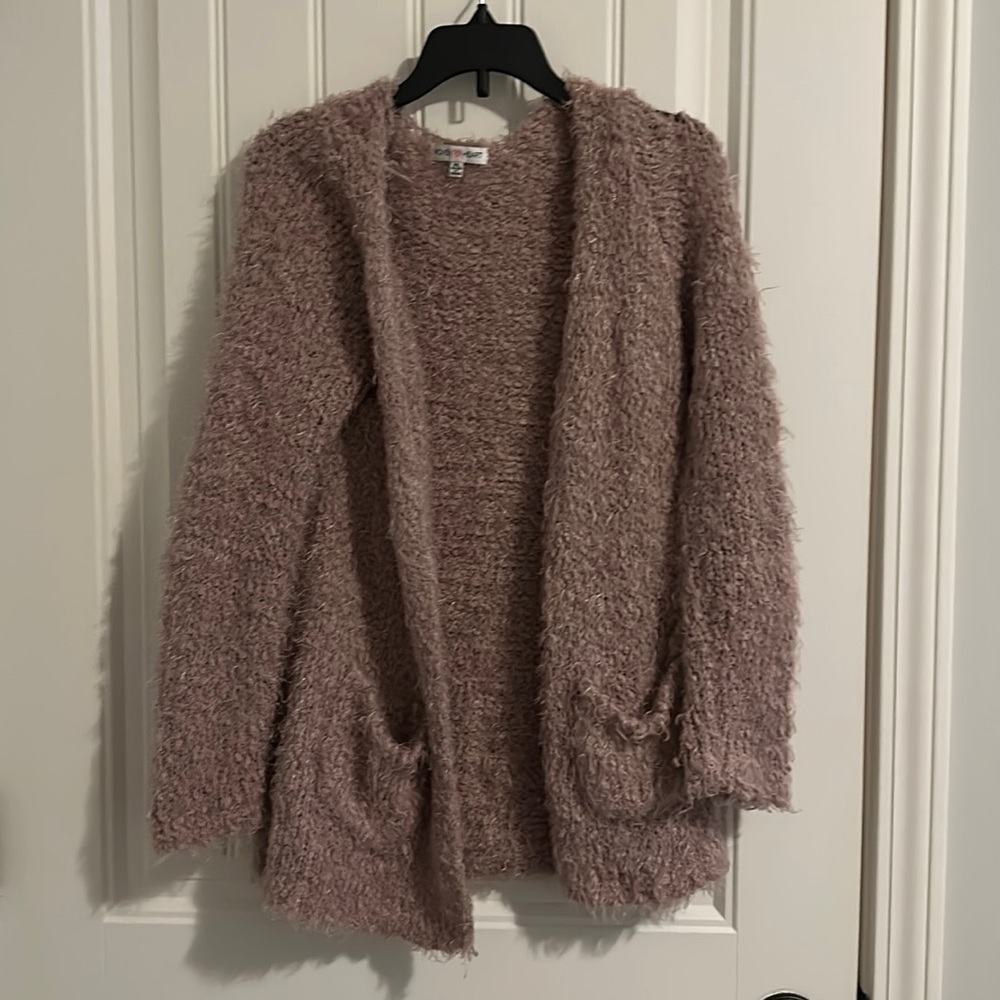 Girls’ teddy cardigan